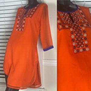 🚨SOLD🚨Orange Flow Dress ✨